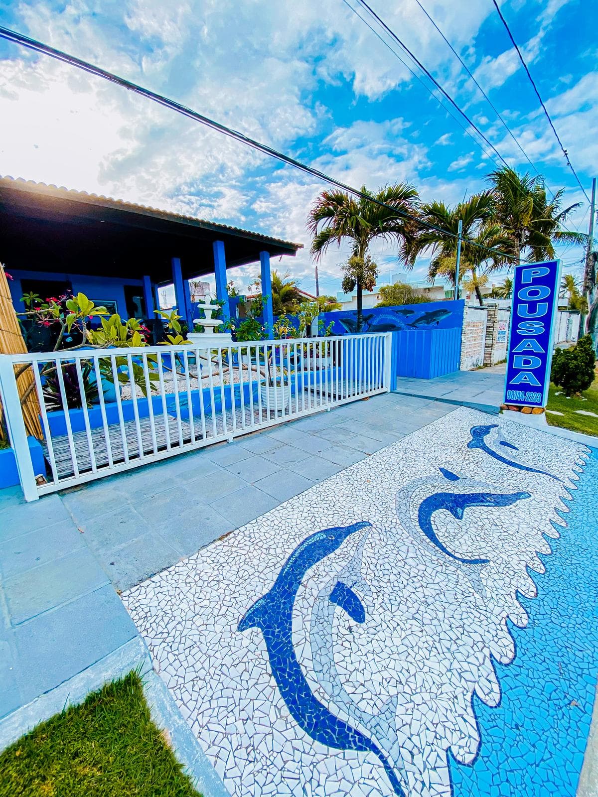 Área externa da Pousada do Golfinho
